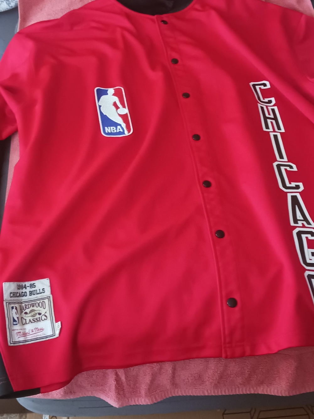 Vgt Chicago Bulls Michael Jordan 84/85 Mitchell Ness  Warm Up Shooting Shirt 5XL